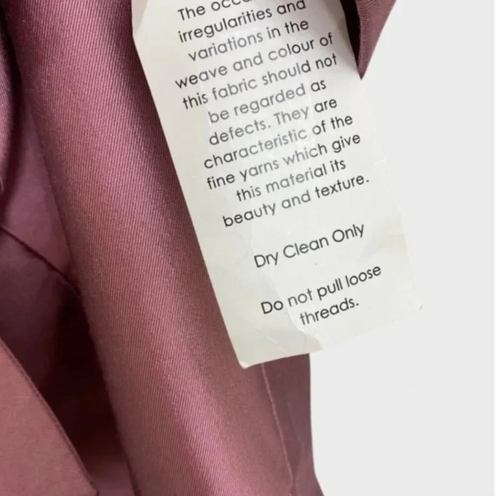 Catherine Regehr NEW NWT Rose Quartz Off The Shoulder Silk-wool Gown Size 12 - Picture 9 of 10